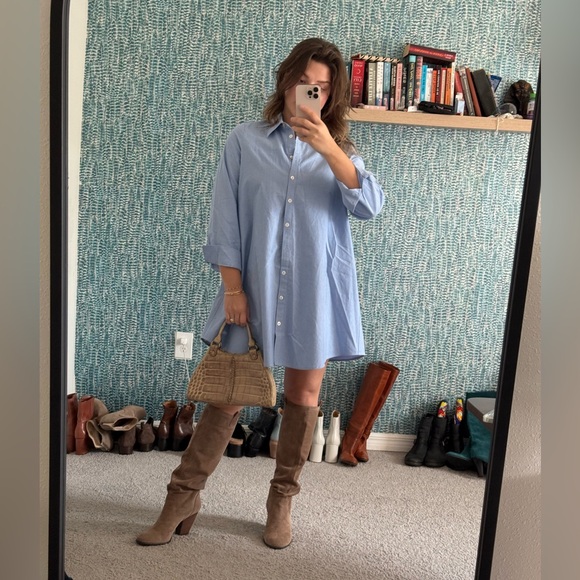 Tuckernuck Dresses & Skirts - Chambray Harris Shirt Dress POMANDER PLACE size large